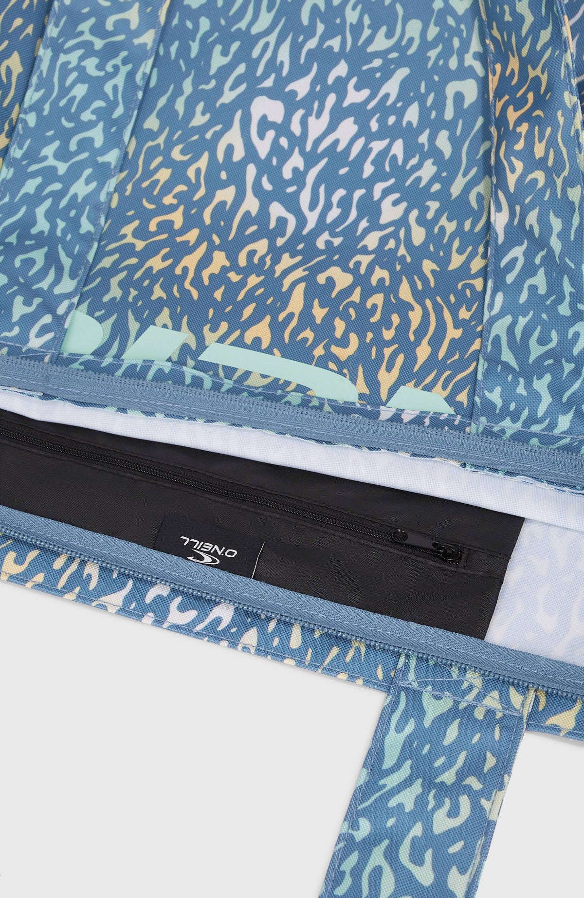 Coastal Print Tote Bag | Yellow Animal Blur