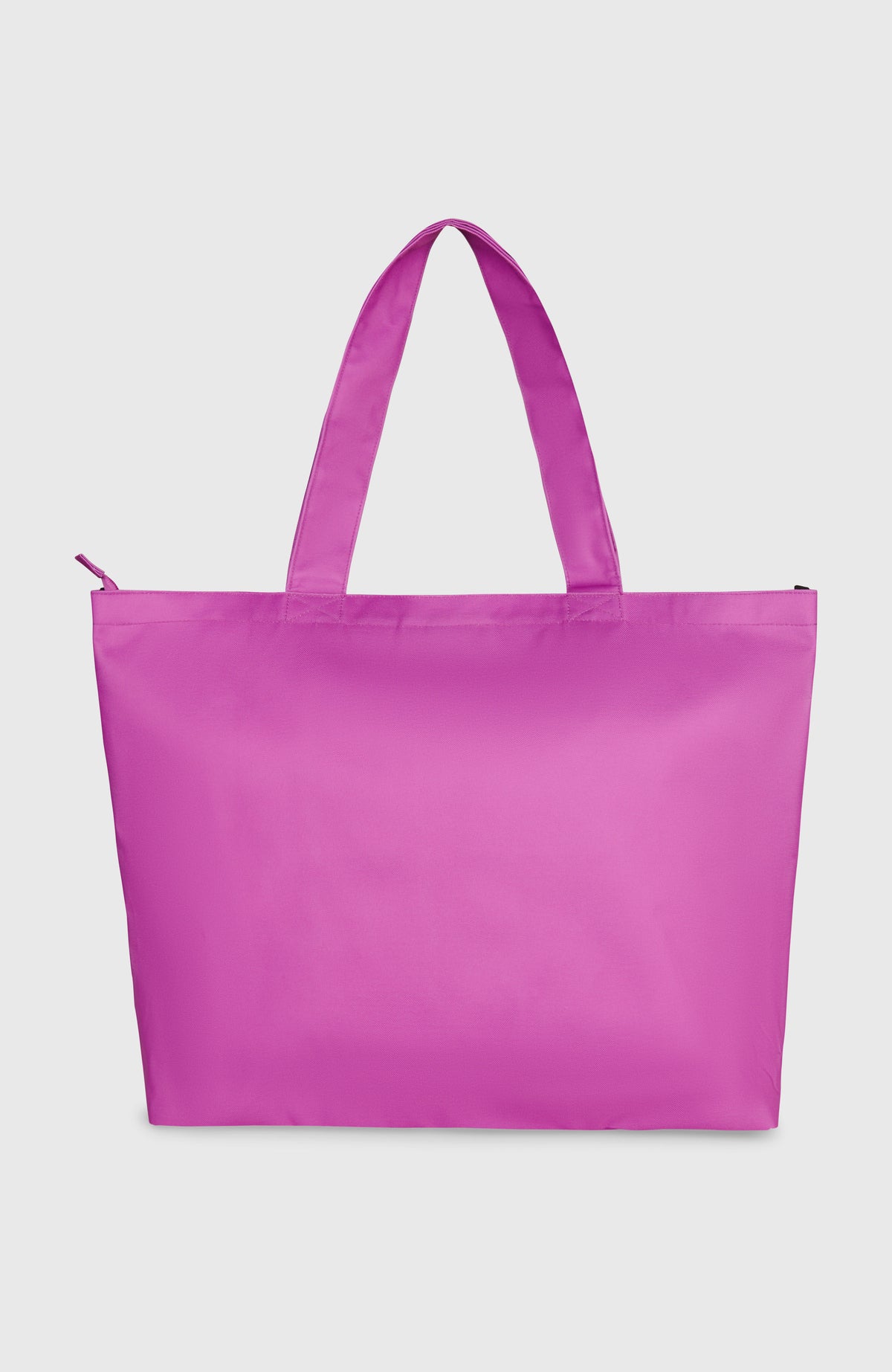 Coastal Tote Bag Tasche für Damen, lila, freigestellt von hinten ohne Aufdruck, mit doppelten Tragehenkeln