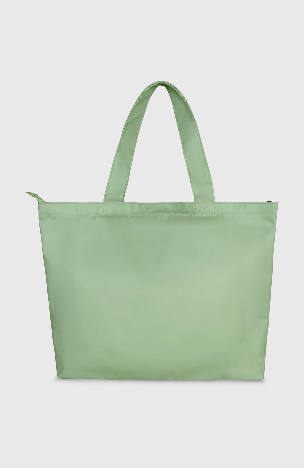 Coastal Tote Bag Tasche für Damen, grün, freigestellt von hinten mit Henkeln