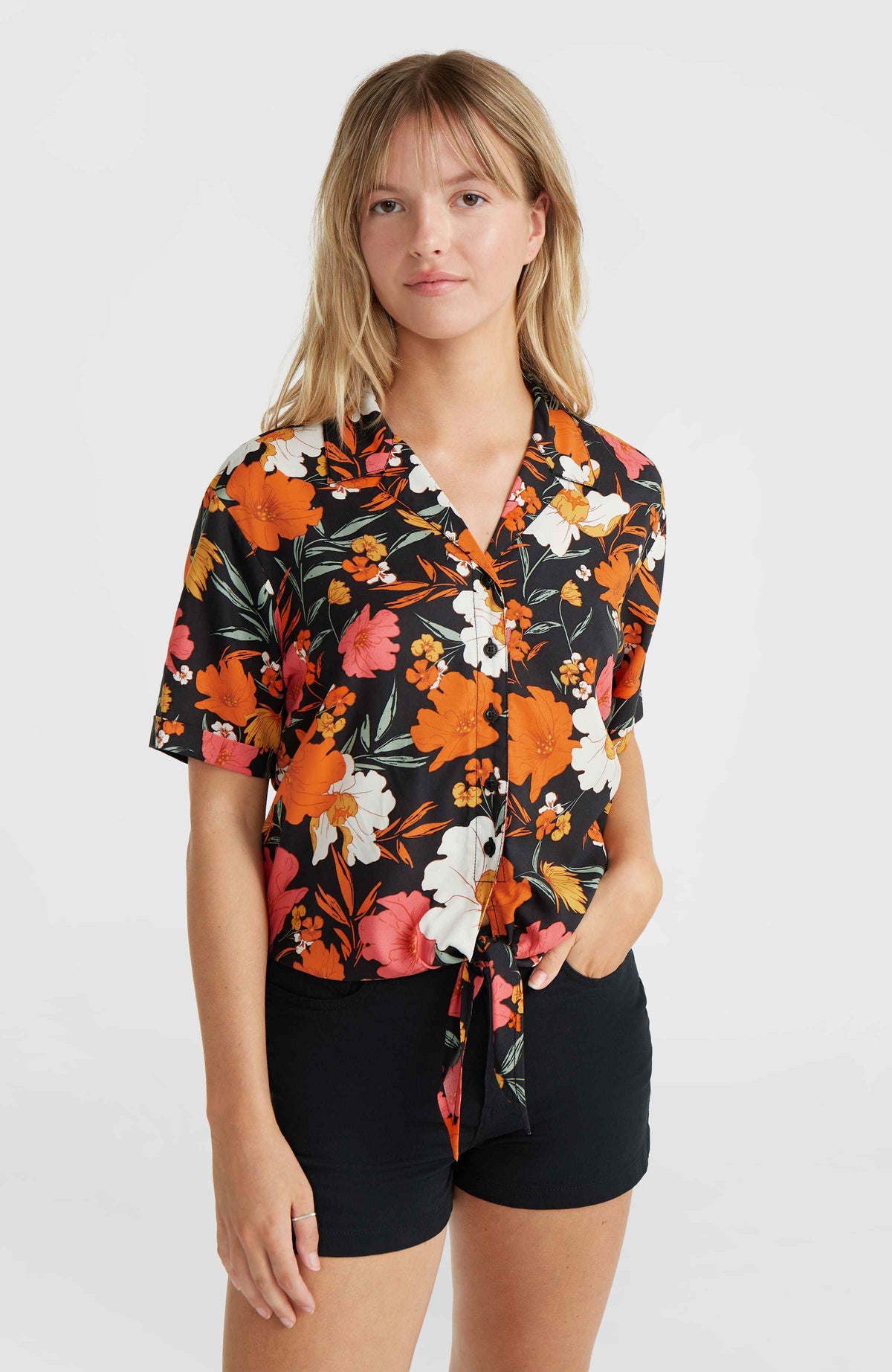 Cali Beach Bluse | Black Bluemchen