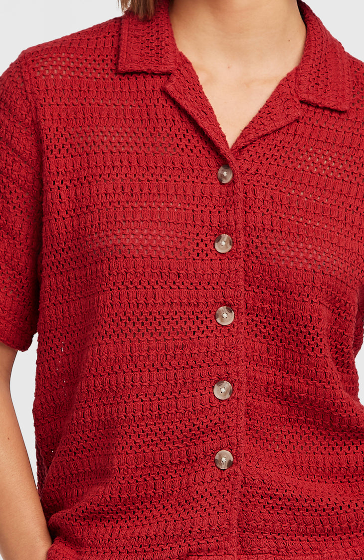 O'Riginals Häkelbluse | Midnight Poppy
