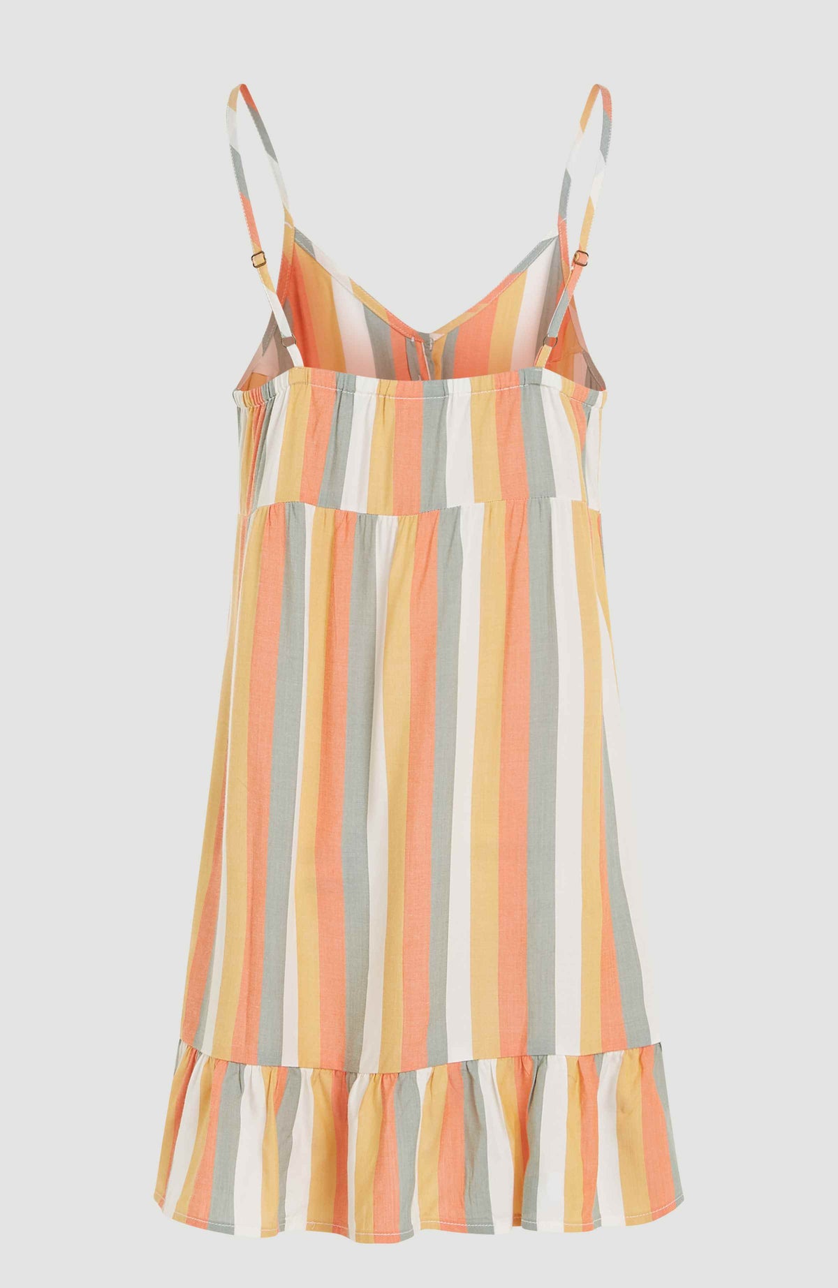 Malu Beach Kleid | Orange Multistripe