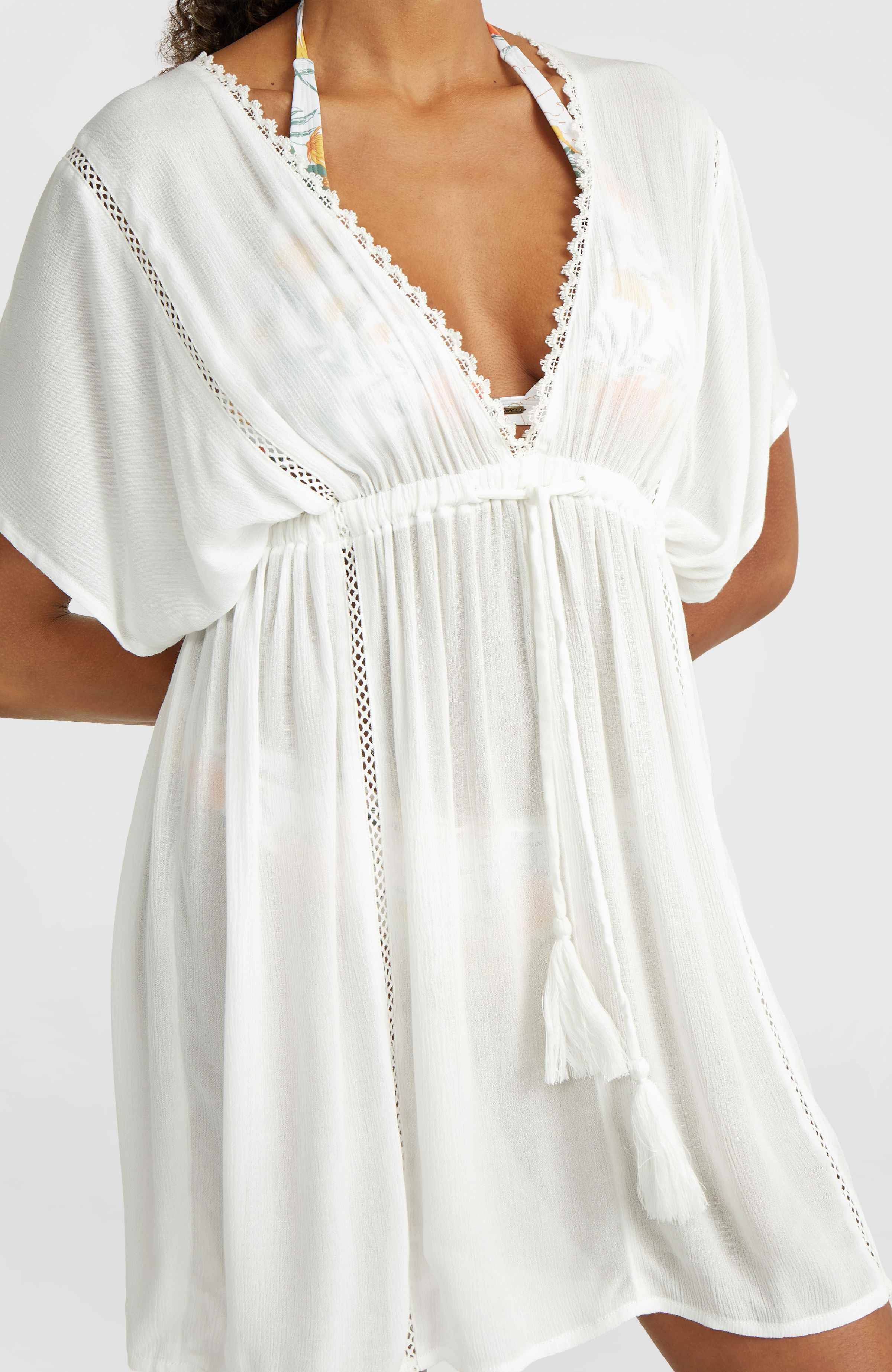 All white swimsuit cover up on sale