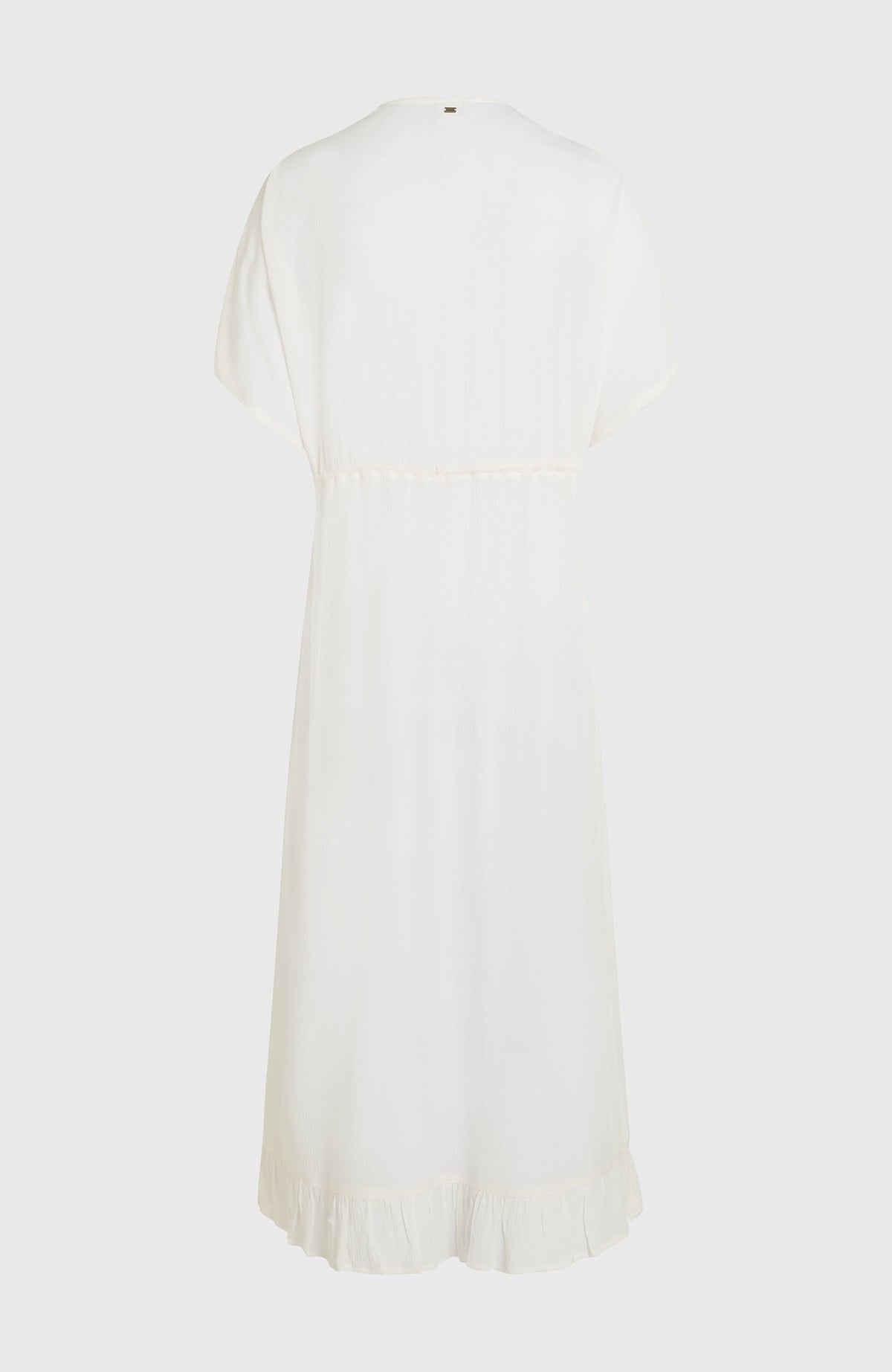 Wilder Cover Up Kleid für Damen, weiß, freigestellt von hinten