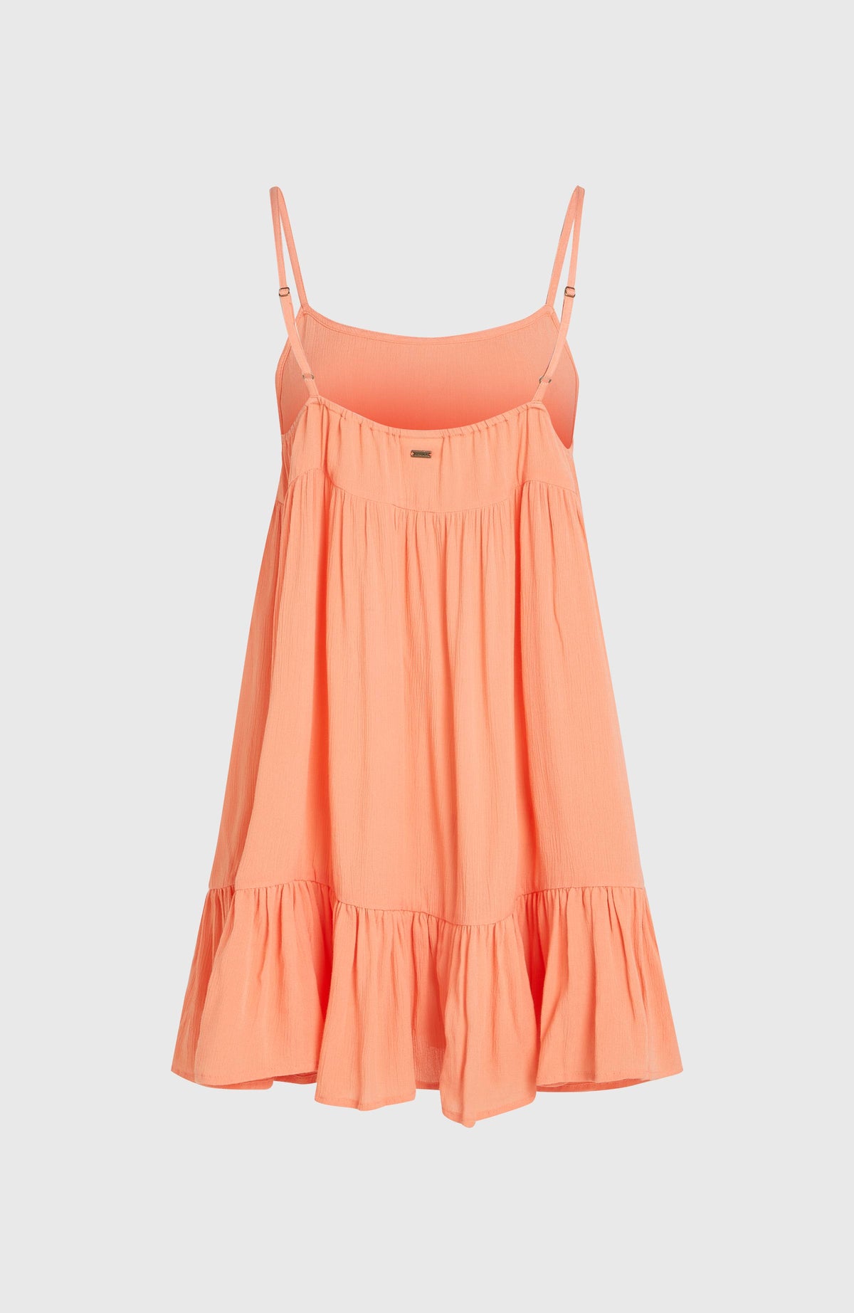 Rilee Kurzkleid für Damen, orange, freigestellt von hinten mit Bindedetails