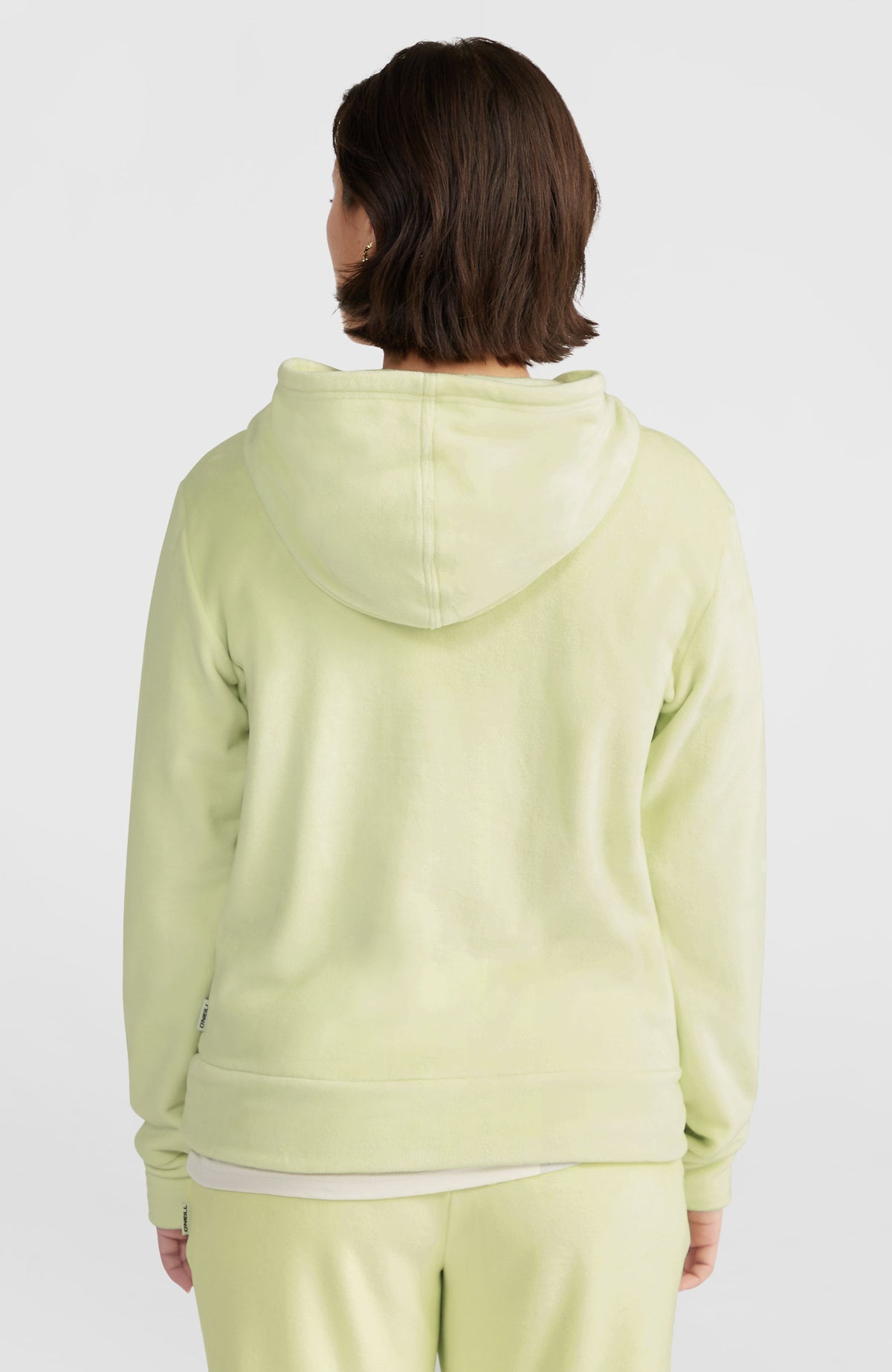 Velour Fleece-Hoodie | Lime Wash
