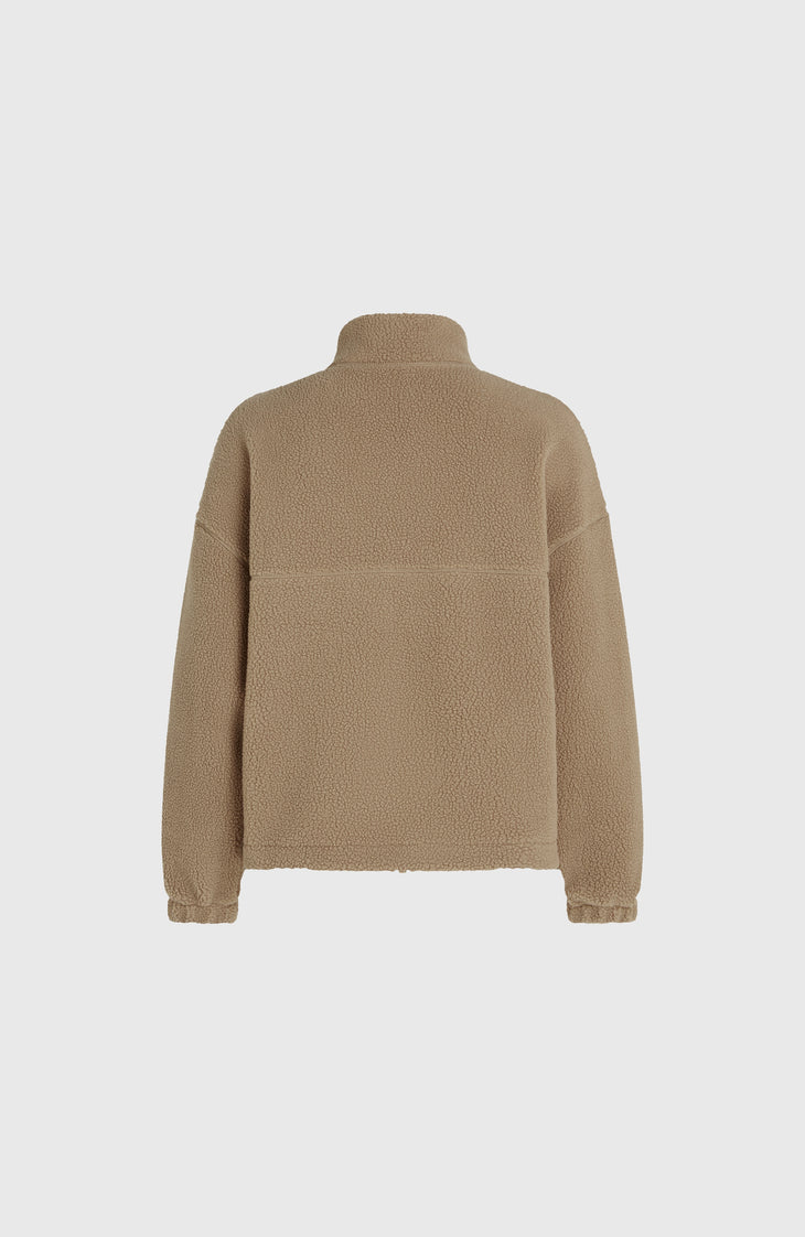 Flauschige Fleecejacke mit Reißverschluss | Concrete