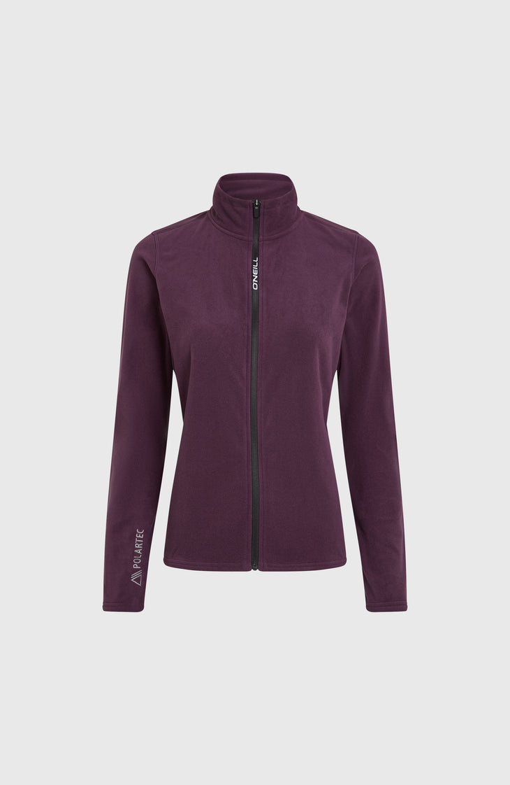 Jack's Polartec® 100 Fleecejacke mit Reißverschluss | Aubergine