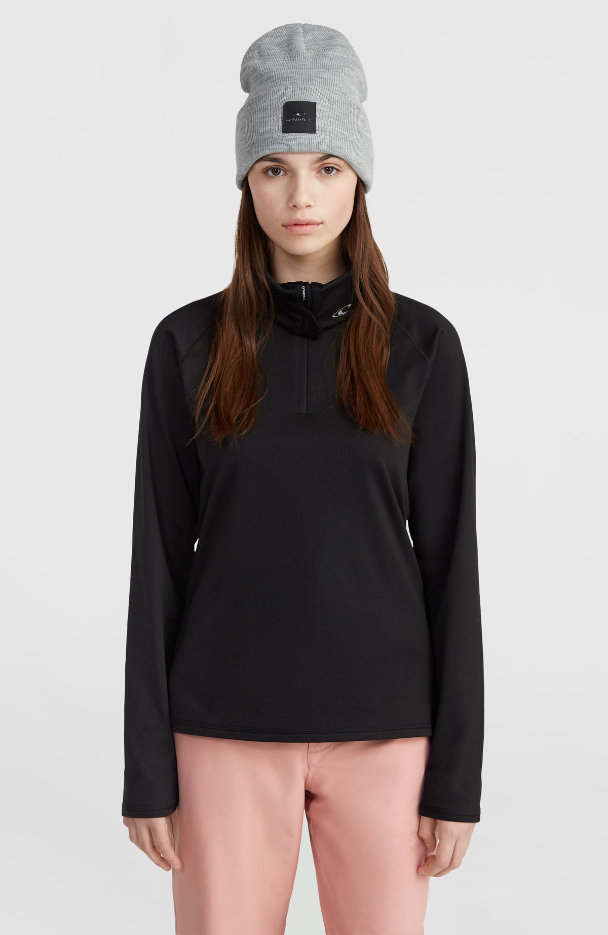 Hydrowick Fleecepullover mit Halbreißverschluss | Black Out