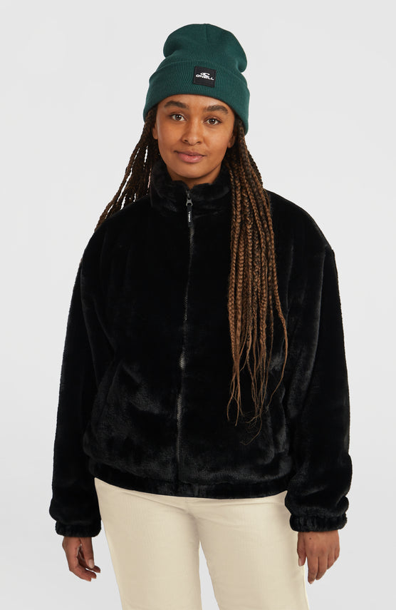 FWC'Cruz Faux Fur Fleecejacke | Black Out