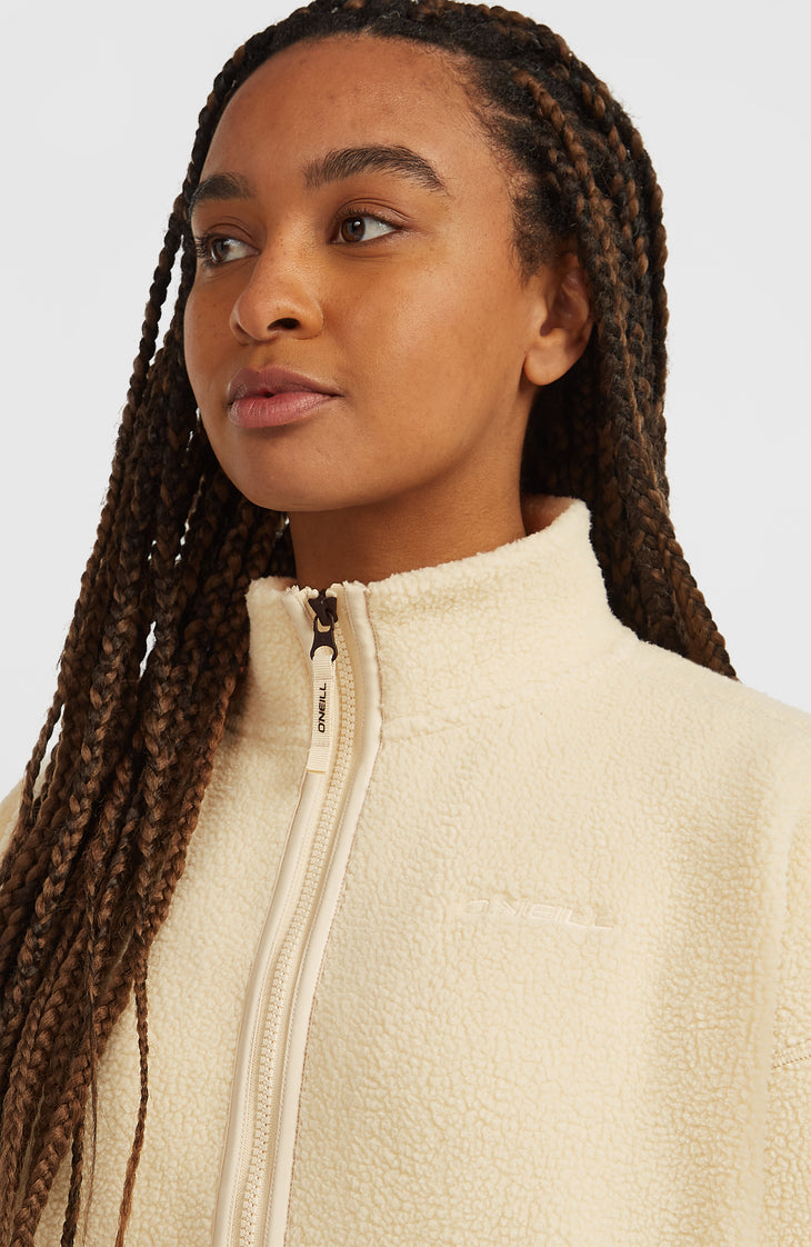 Flauschige Must-Have Fleecejacke mit Reißverschluss | Macaron