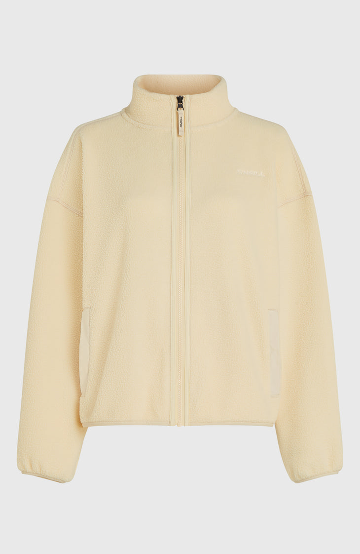 Flauschige Must-Have Fleecejacke mit Reißverschluss | Macaron