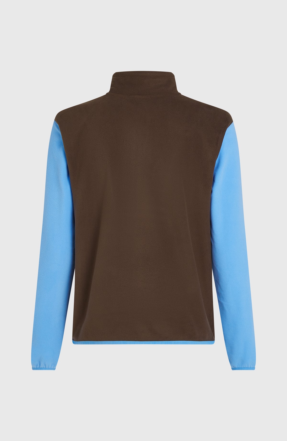 Blauer FWC'Cruz Triple Fleecepullover für Damen, freigestellt von hinten mit elastischem Saumabschluss