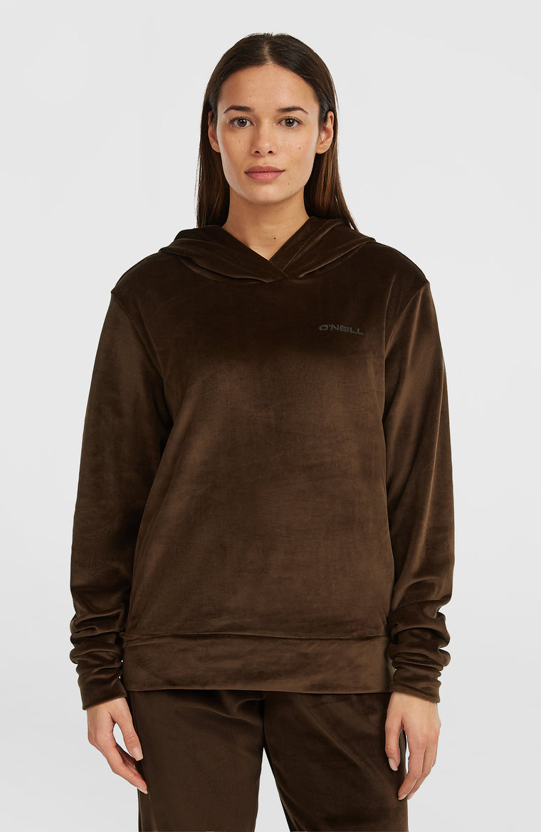 FWC'Cruz Velour Hoodie | Coffee Bean FWC'Cruz Velour Hoodie | Coffee Bean