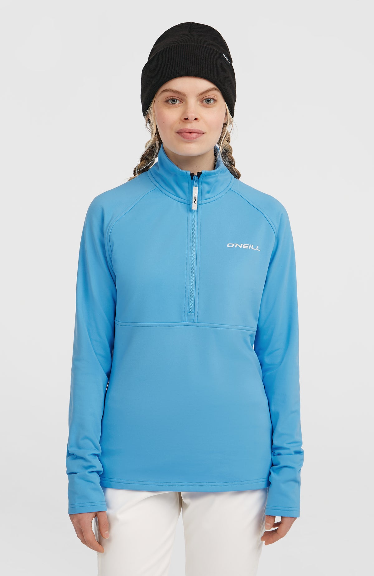 O'Neill FWC'Cruz Fleecepullover für Damen, blau, am Model von vorne