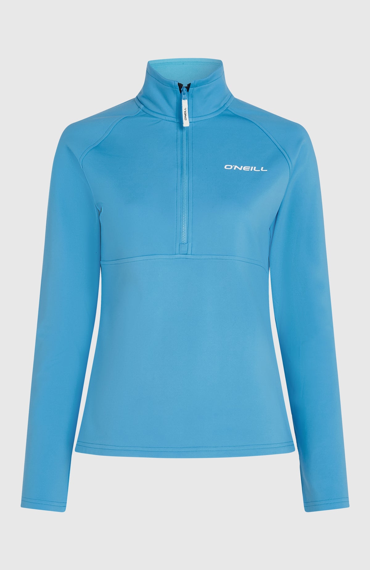 FWC'Cruz Fleecepullover für Damen, blau, freigestellt von vorne mit kurzem Reißverschluss