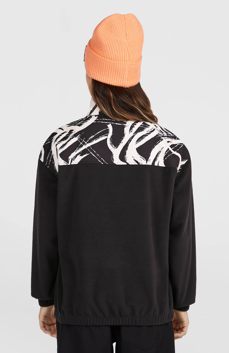 FWC'Play Polartec® Fleecepullover mit Halbreißverschluss | White Snowtracks