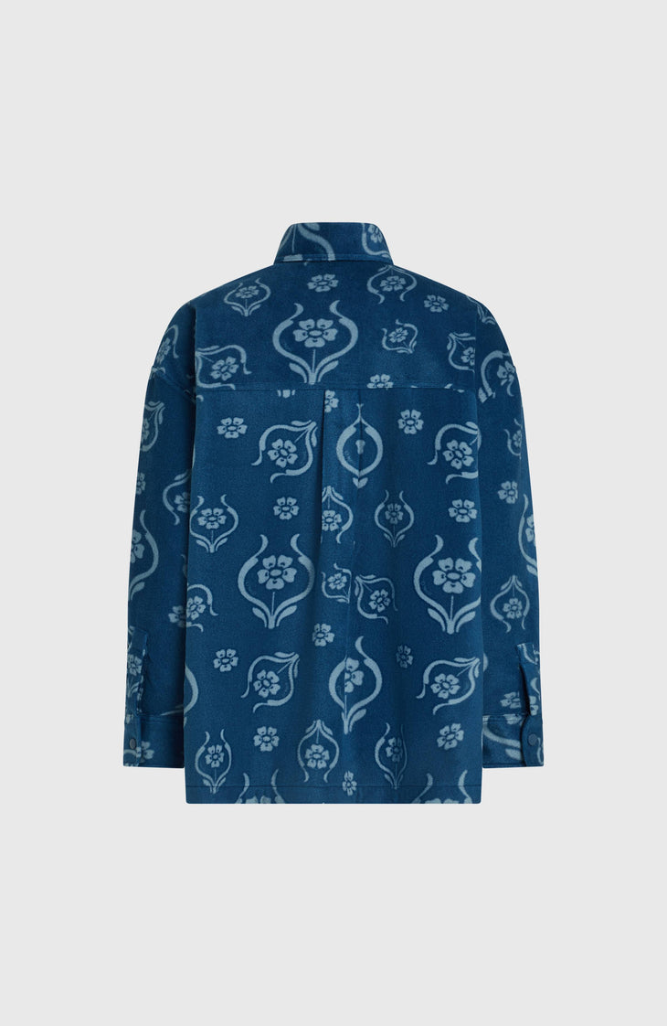 O'Riginals Superfleece Hemd | Blue Artdeco Floral