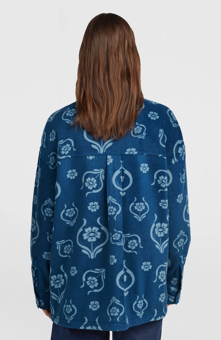 O'Riginals Superfleece Hemd | Blue Artdeco Floral