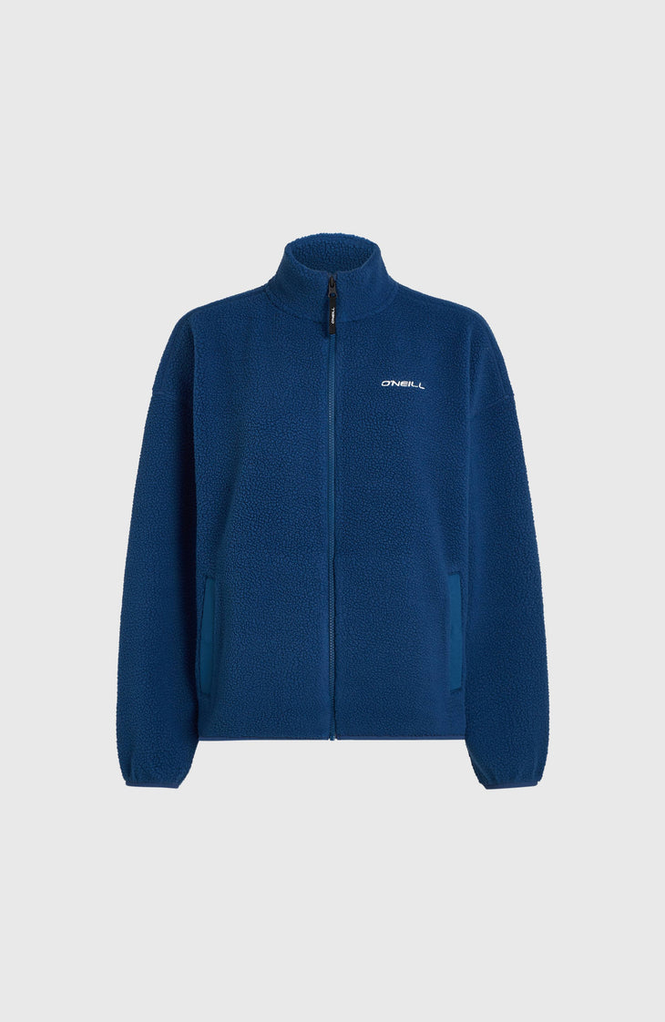 Flauschige Must-Have Fleecejacke mit Reißverschluss | Regal Blue