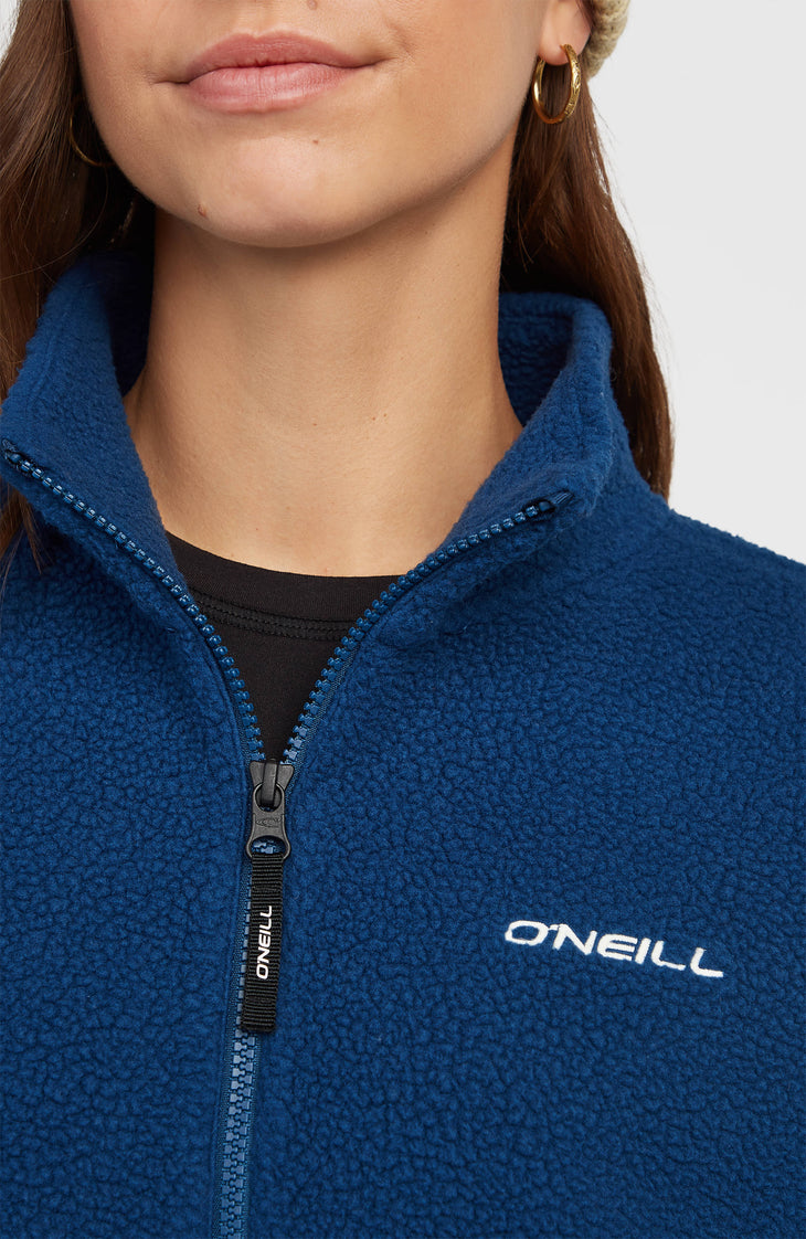 Flauschige Must-Have Fleecejacke mit Reißverschluss | Regal Blue