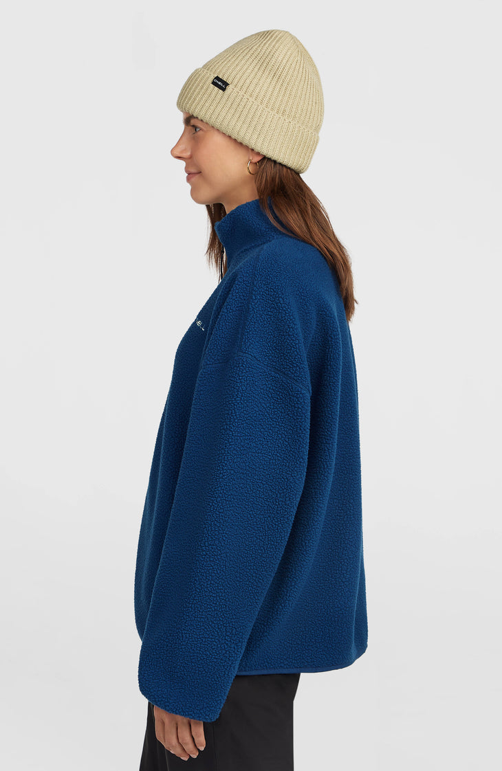 Flauschige Must-Have Fleecejacke mit Reißverschluss | Regal Blue
