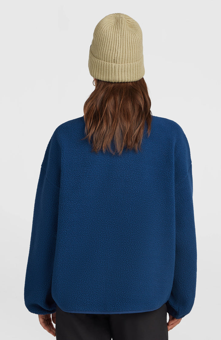 Flauschige Must-Have Fleecejacke mit Reißverschluss | Regal Blue
