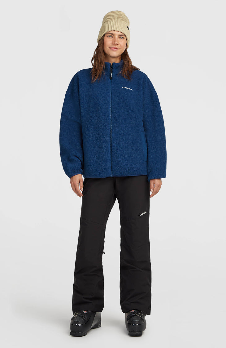 Flauschige Must-Have Fleecejacke mit Reißverschluss | Regal Blue