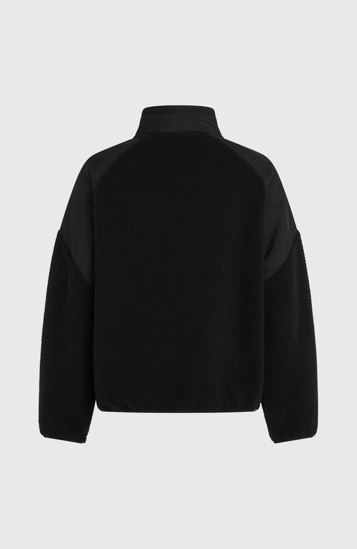 FWC'Play Hyperfleece Pullover mit durchgehendem Reißverschluss | Black Out