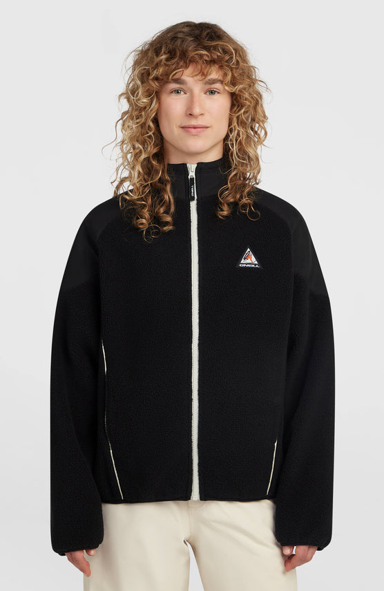 FWC'Play Hyperfleece Pullover mit durchgehendem Reißverschluss | Black Out