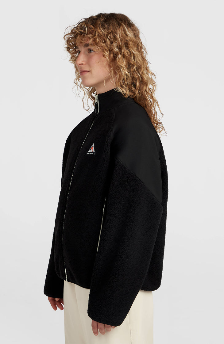 FWC'Play Hyperfleece Pullover mit durchgehendem Reißverschluss | Black Out