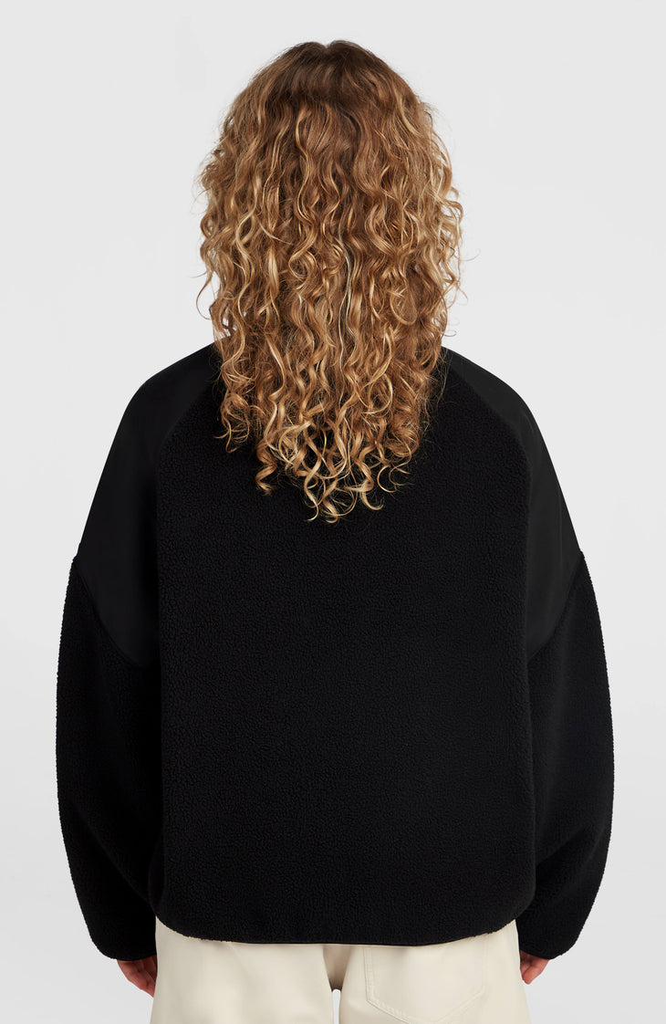 FWC'Play Hyperfleece Pullover mit durchgehendem Reißverschluss | Black Out