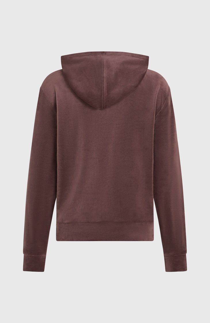 FWC'Cruz Velour Hoodie | Purple Gray