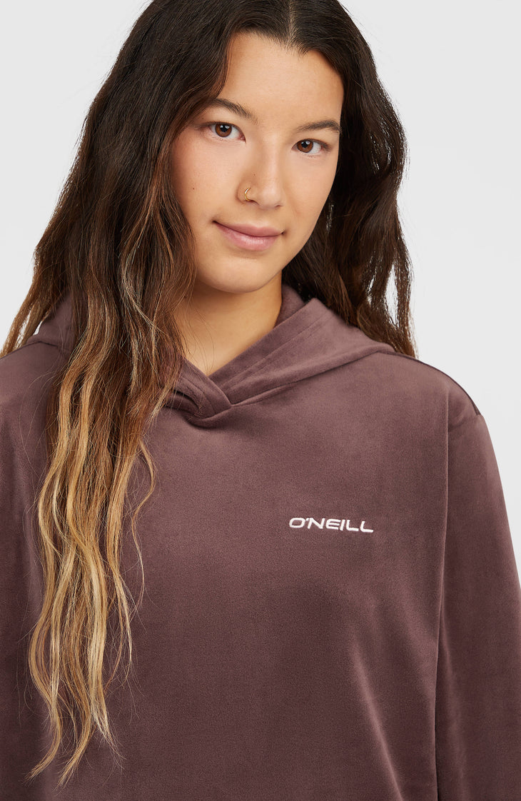 FWC'Cruz Velour Hoodie | Purple Gray
