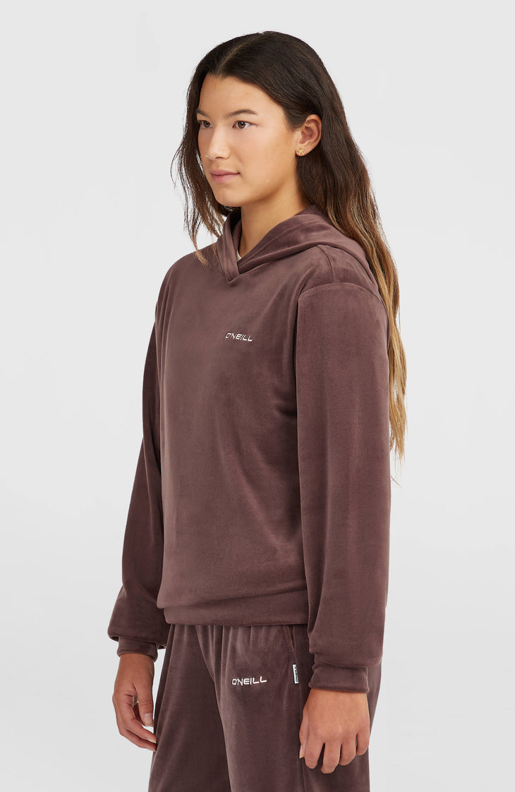 FWC'Cruz Velour Hoodie | Purple Gray