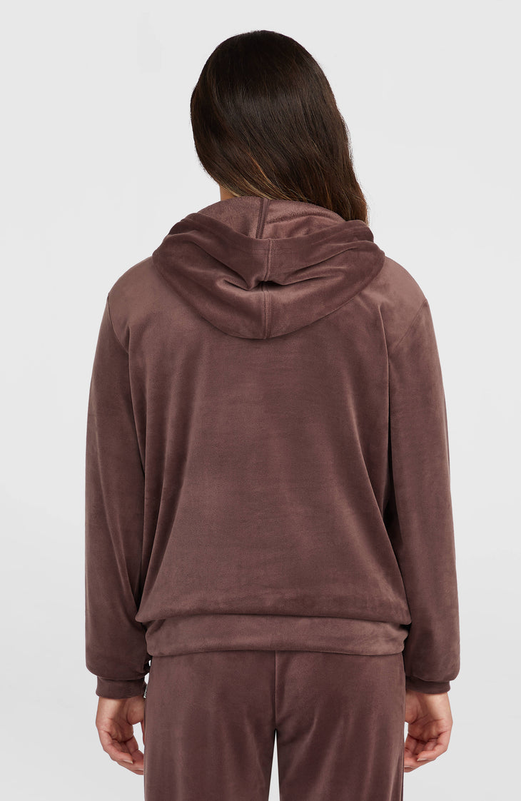FWC'Cruz Velour Hoodie | Purple Gray