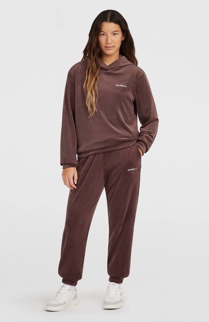 FWC'Cruz Velour Hoodie | Purple Gray