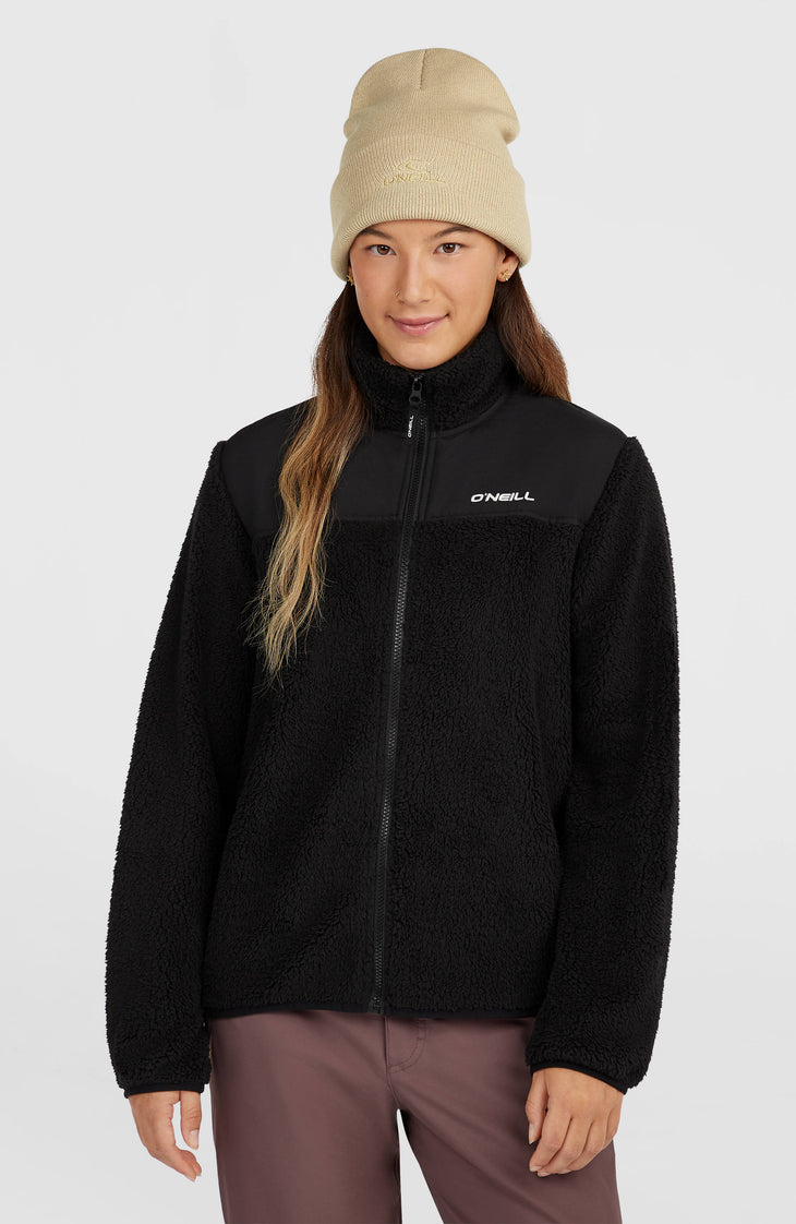 FWC'Cruz Fuzzy Fleecejacke mit Reißverschluss | Black Out