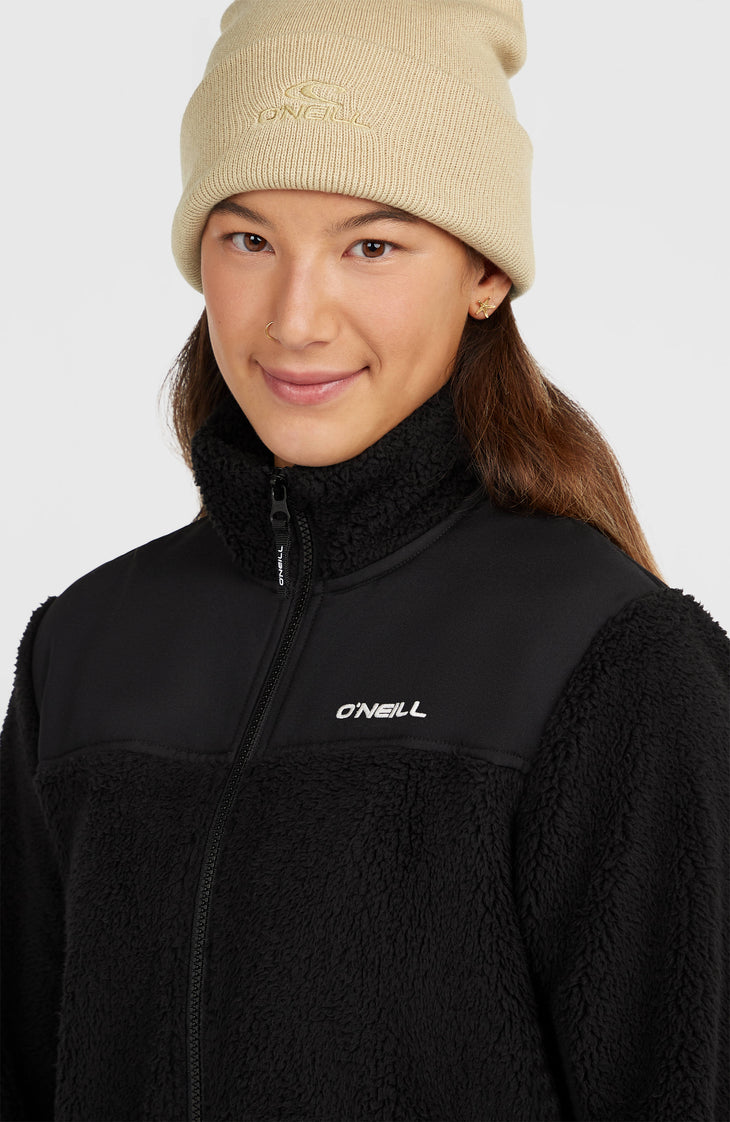 FWC'Cruz Fuzzy Fleecejacke mit Reißverschluss | Black Out