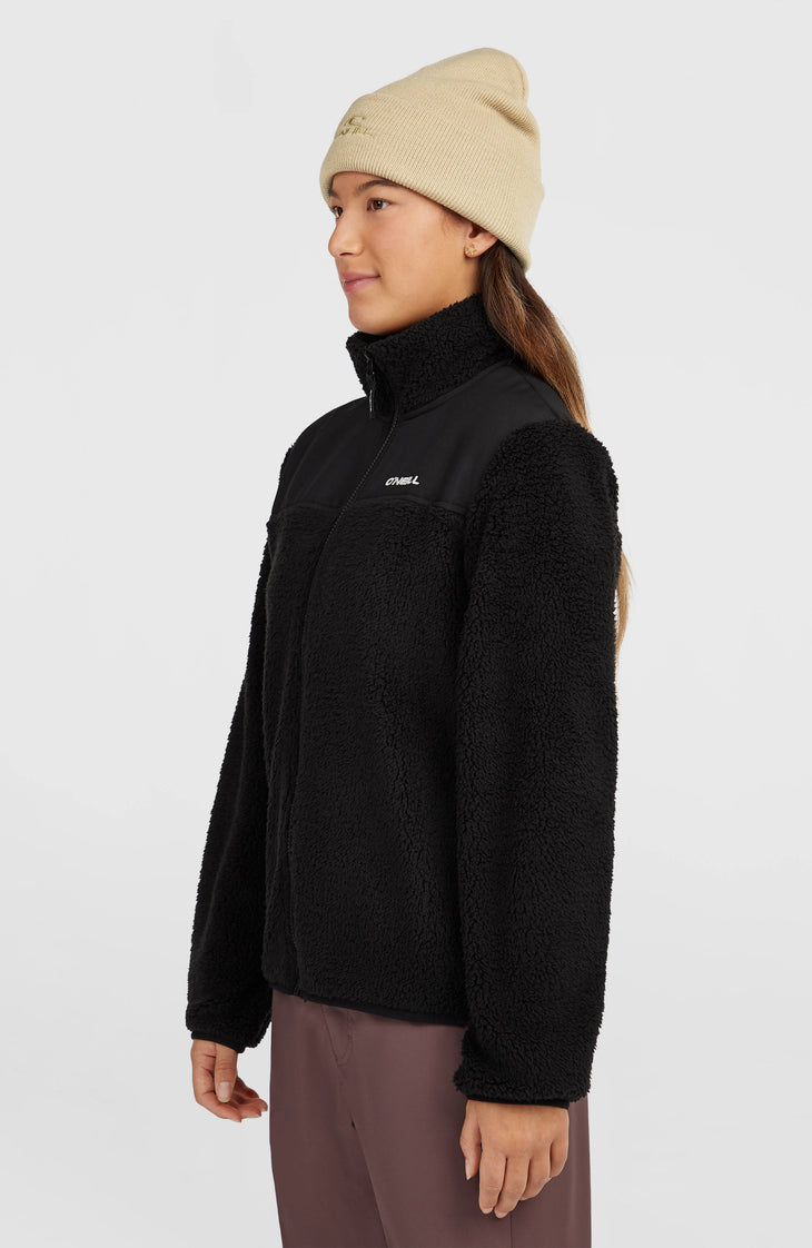 FWC'Cruz Fuzzy Fleecejacke mit Reißverschluss | Black Out
