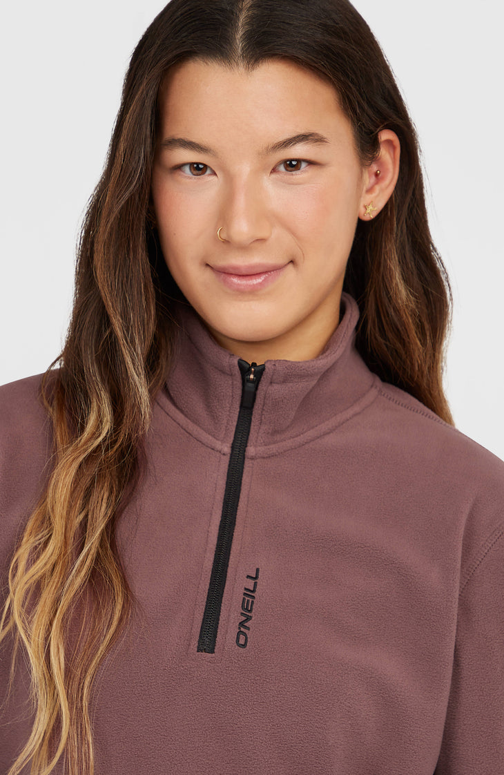 FWC'Cruz Jack's Polartec® Fleecepullover mit Halbreißverschluss | Purple Gray