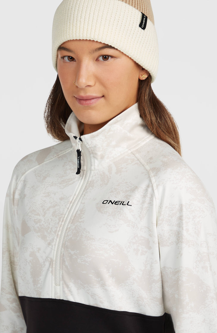 FWC'Cruz Printed Fleecepullover mit Halbreißverschluss | White Mountain Landscape