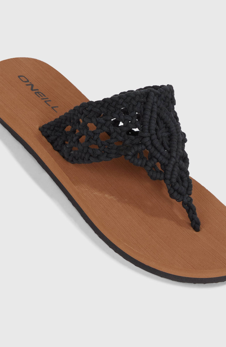 Ditsy Crochet Sandalen | Black Out