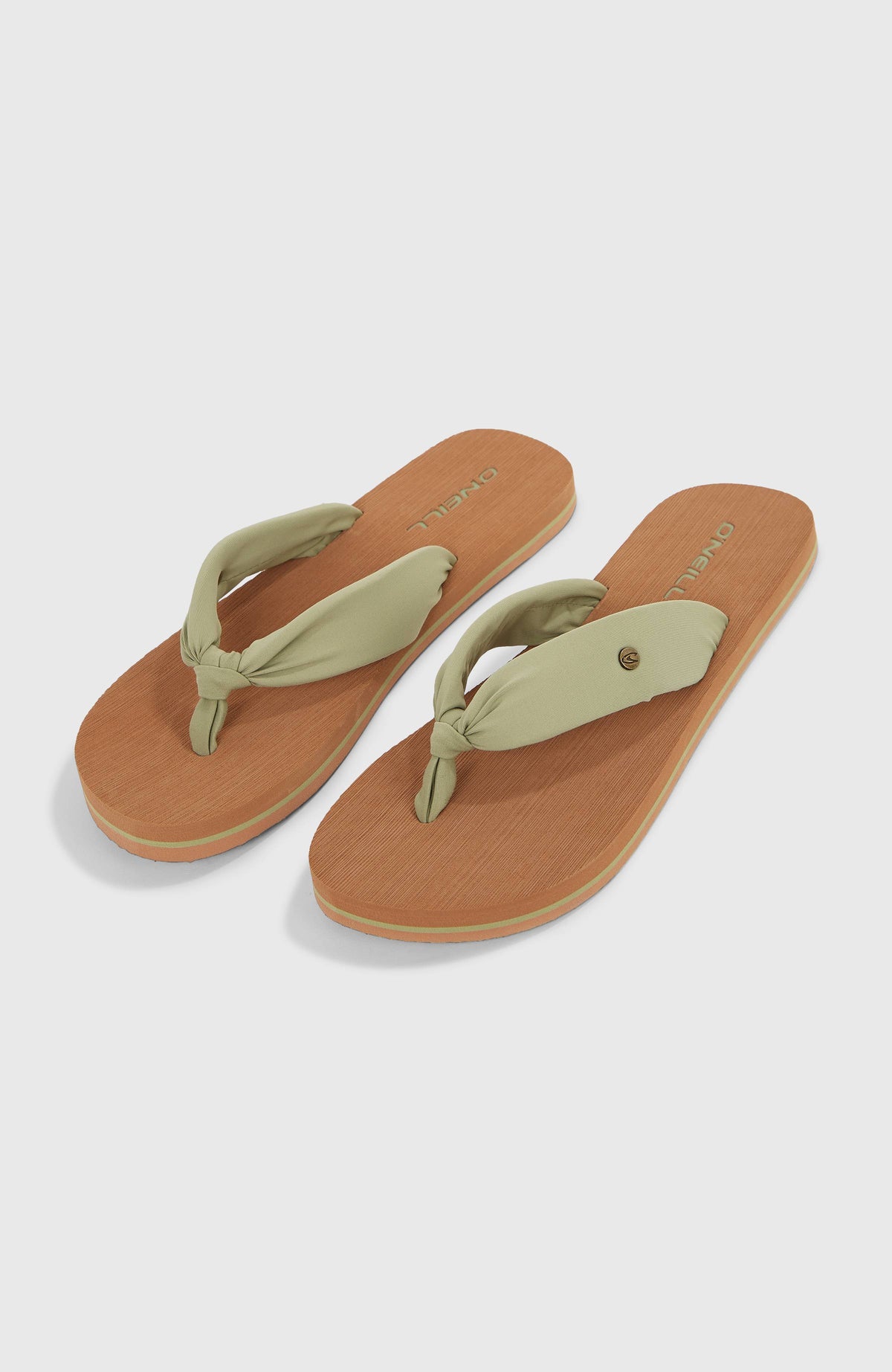 O'Neill Ditsy Sun Sandalen für Damen, grün, freigestellt von schräg oben