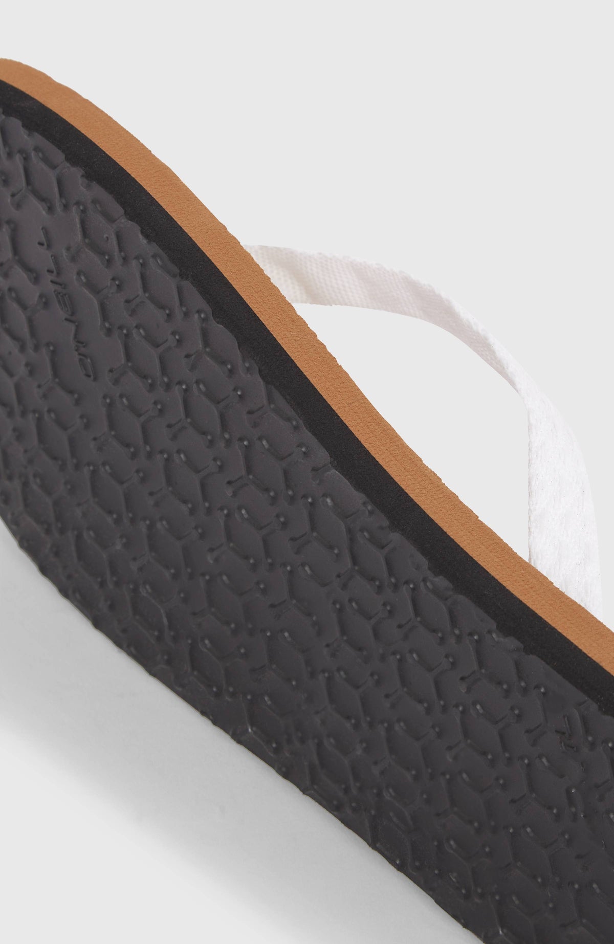 Ditsy Jacquard Sandalen für Damen, weiß, Nahaufnahme der strukturierten Laufsohle