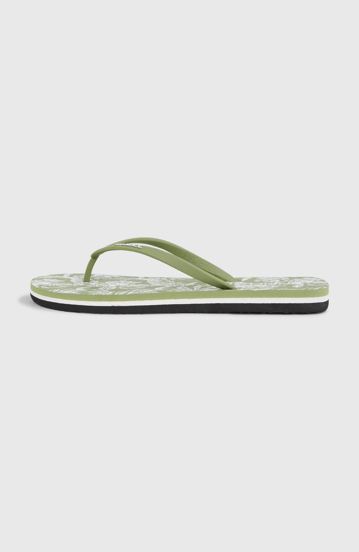 Profile Graphic Sandalen | Green Textured Jungle