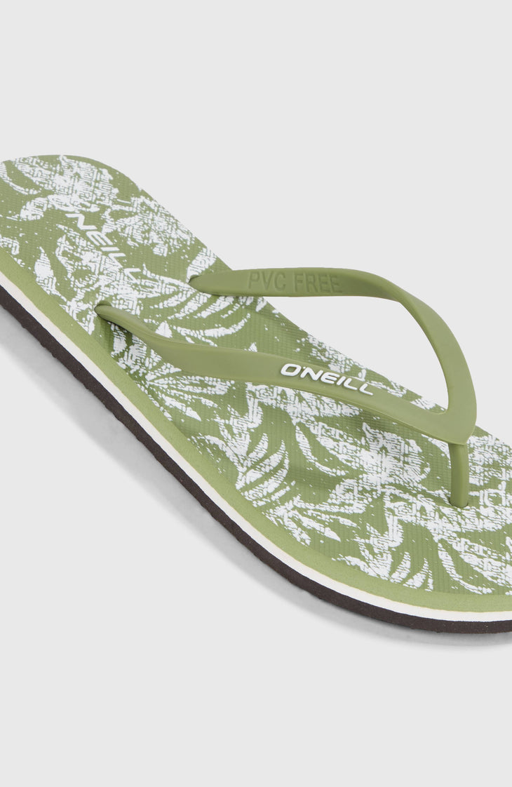 Profile Graphic Sandalen | Green Textured Jungle