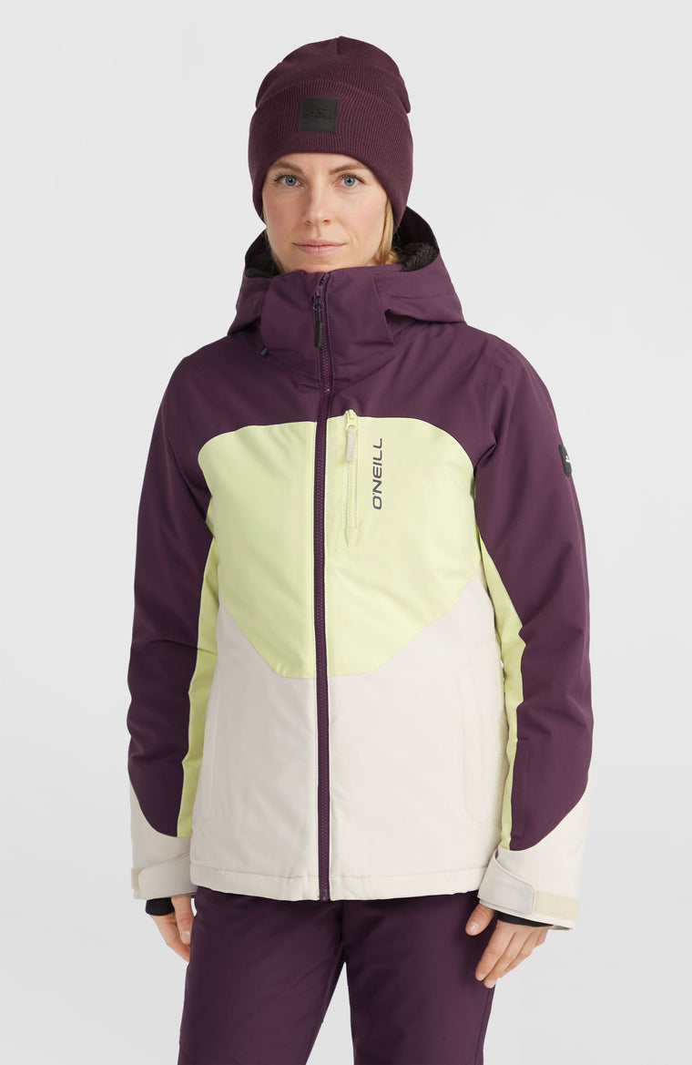 Carbonite Skijacke | Aubergine Colour Block Carbonite Skijacke | Aubergine Colour Block
