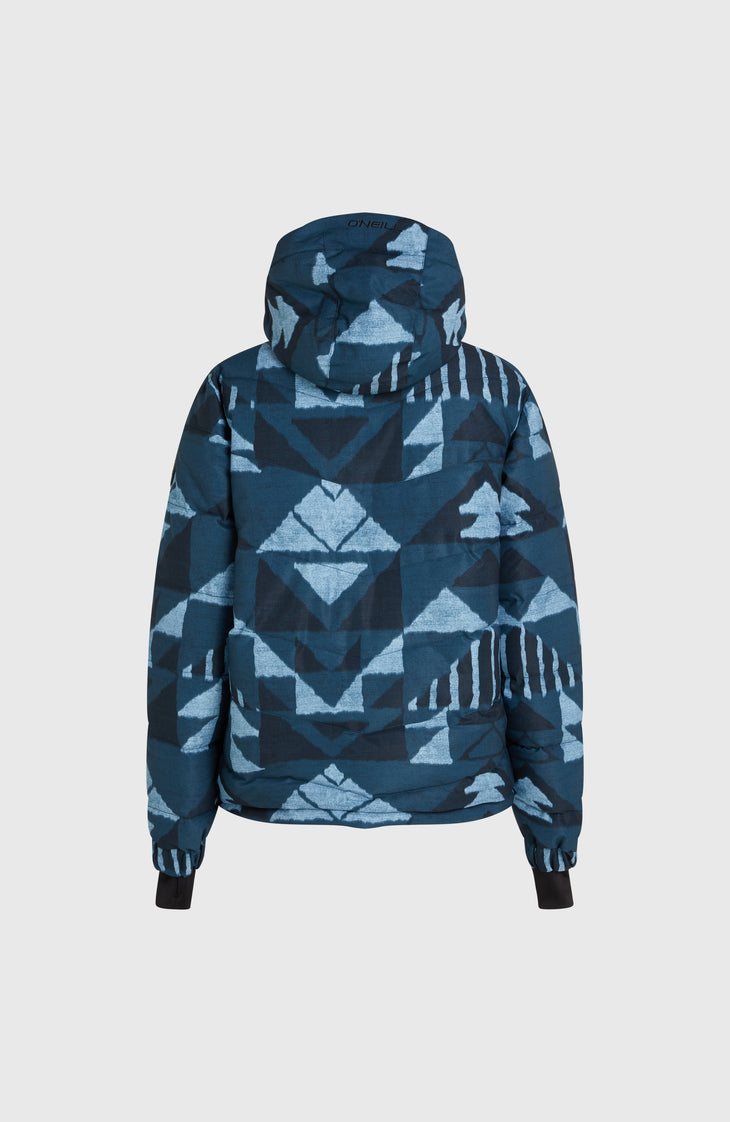 Z.E.N. Puffer Hybrid-Skijacke | Blue Triangle Ikat