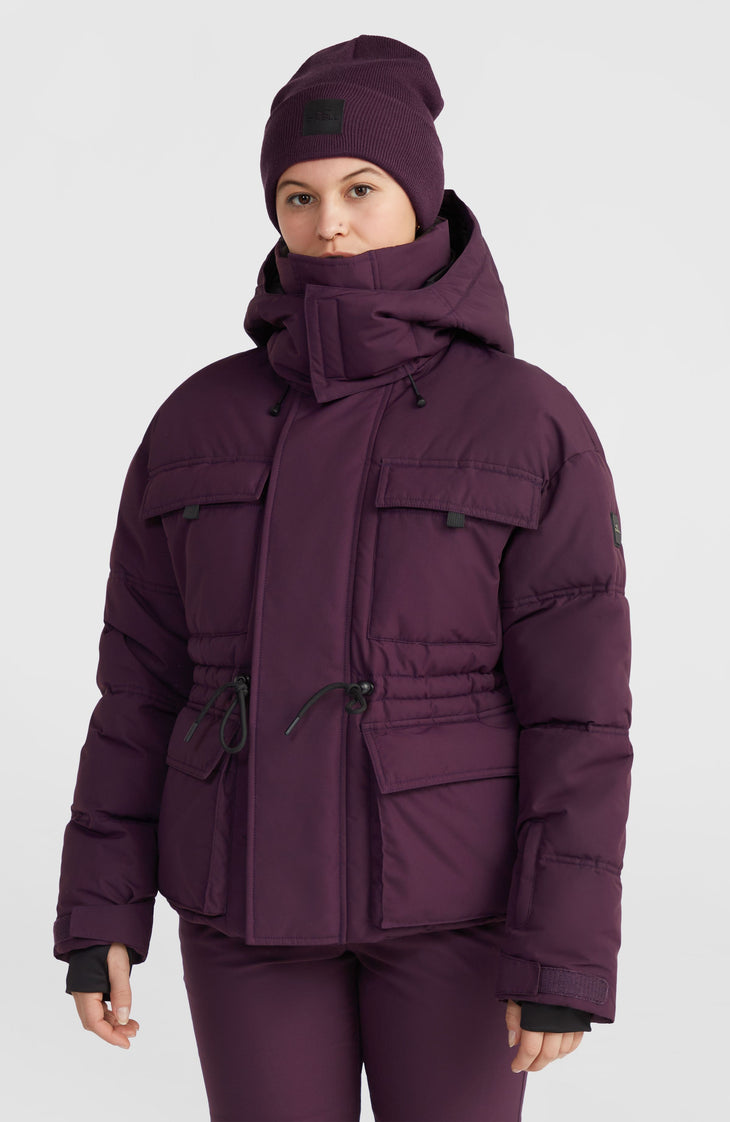 Z.E.N. Hybrid-Skijacke | Aubergine